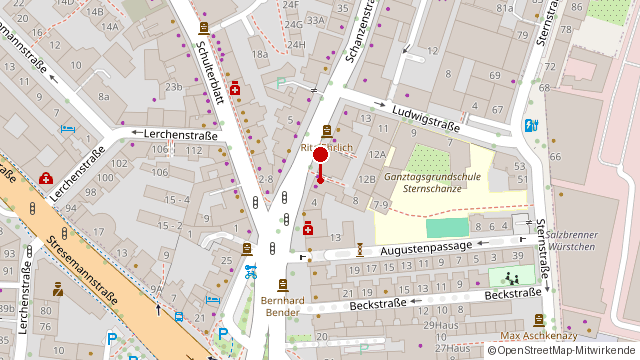Karte: Schanzenstra&szlig;e 6, 20357 Hamburg